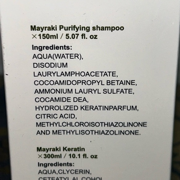 2 Mayraki Professional Keratin Instant Smoother System Purifying Shampoo+Keratin - Picture 7 of 15